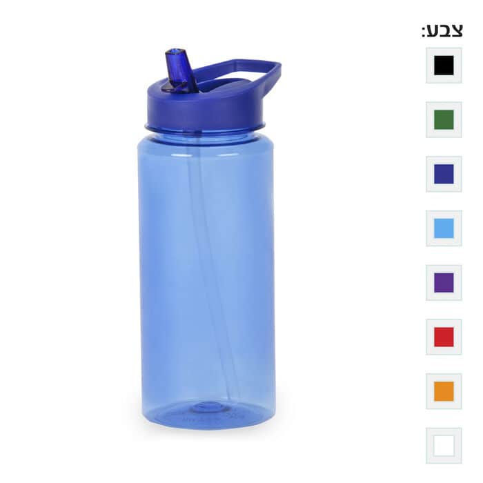 בקבוק שתייה עם פיה קשיחה וקשית 540 מ”ל – סידרי