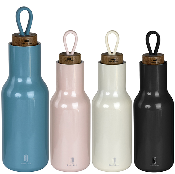 בקבוק תרמוס מבית h2o נפח 570 מ"ל