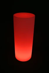 עמוד עגול בתאורת לד