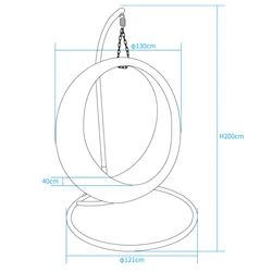 נדנדה מוארת בתאורת לד