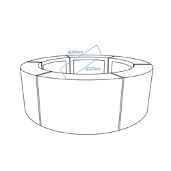 דלפק בר בתאורת לד לאורעים