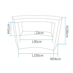 דלפק בר בתאורת לד לאורעים