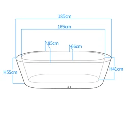 שמפינירת אמבט בתאורת לד
