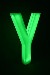 אות Y - מוארת בתאורת לד MARRY ME