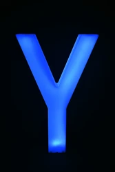 אות Y - מוארת בתאורת לד MARRY ME