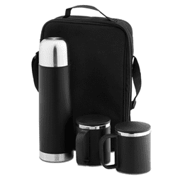 סט טרמוס 0.5 ליטר ושני ספלים