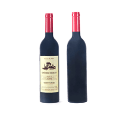 מארז אביזרי יין במעמד בצורת בקבוק- מרלו