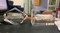 קוביית קריסטל - חריטת ליזר תלת מימד