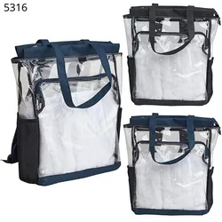 תיק גב שקוף +תא קדמי